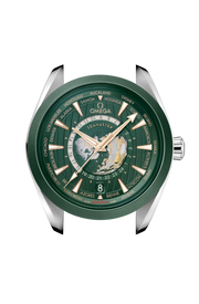 Profilo laterale della cassa in acciaio lucido e spazzolato da 43 mm con vetro zaffiro bombato antiriflesso.